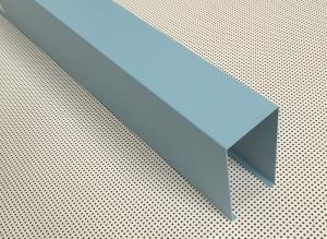 Wholesale Blue Powder Coated Aluminum U- shaped Linear Metal Ceiling Width 50mm Height 100mm from china suppliers