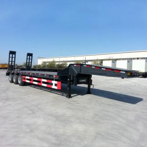 Wholesale Excavator Transport 100T Triaxle Gooseneck Low Bed Trailer from china suppliers