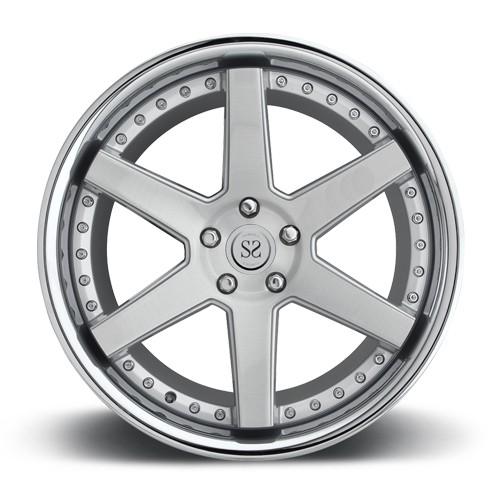2-piece forged car wheel supplier manufacture all type of aftermarket wheel rim 5x112 6061-T6 Aluminum Alloy