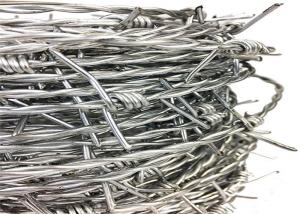 Wholesale Galvanised Pvc Coated Coil Security Barbed Wire 12 14 Gauge from china suppliers
