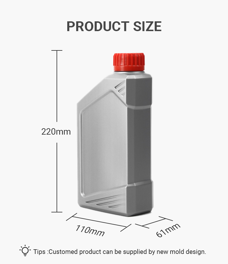 PE Fuel Oil Engine Oil Bottle Empty 1000ml Lubricant Bottle