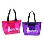 Fashion Water Resistant Blue Soft PVC Handbags