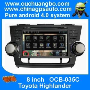 Wholesale Ouchuangbo Car Radio S150 System DVD Player Toyota Highlander GPS USB 3G Wifi Multimedia Android 4.0 Radio OCB-035C from china suppliers