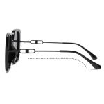 Customizable Box Round Face Sunglasses Metal Injection Frame For Women