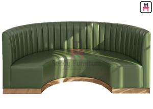Wholesale Waterproof 1.5cbm Upholstered Circle Booth Seating Stainless Steel Base from china suppliers