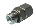 Steel BSP Thread Hydraulic Pipe Fittings Captive Seal Metric Female 24 Cone