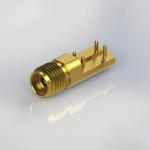 CONN SMA Female Straight RF Coax Connector With .015" Pin Edge Mount PCB