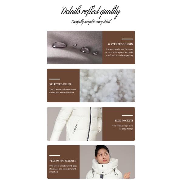 New Type Top Sale FODARLLOY F23120 Ladies Warm Hooded Cotton-padded Clothes Women Slim Long Winter Jackets Women Coats