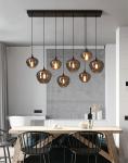 Nordic Pendant Light Hook Chandelier Industry aesthetic room decor Glass Lamp
