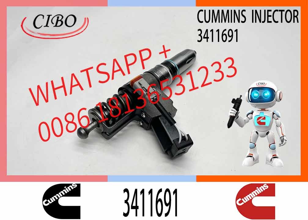 New High Quality Diesel Spare Parts Common Rail Fuel Injector 3411691 3411765 3087733 3095086 3411767 for CUMMINS QSN14 Engine