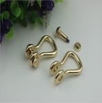Customized high quality zinc alloy 10mm D shape metal strap buckle for handbag