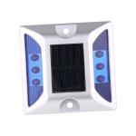 Waterproof 5000mcd 115mm Solar LED Road Studs , Blue Cats Eye Road