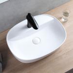 Concise Clear Counter Top Bathroom Sink High-Temperature Firing Wash Basin
