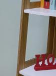 Painting MDF Wooden Corner Bookshelf With Five Layers White 46*35.5*160CM