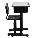 Child Classroom Furniture H750*W600*D550mm Black Desk And Chair