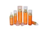Cylindrical Cosmetic Packaging Personal Skincare Acrylic Lottle Sets 6pcs 15/30
