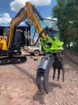 Manufacturer High Efficiency Excavator Hydraulic Steel Roc / Log Grab Hydraulic