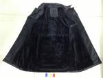 9002 Men's black pu fashion long jacket coat stock