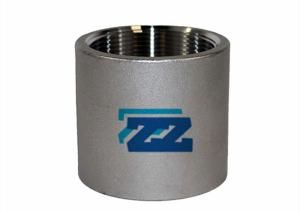 Wholesale BSP Stainless Steel Threaded Coupling , 1 / 2 Inch 3000 LB Threaded Steel Pipe Fittings from china suppliers