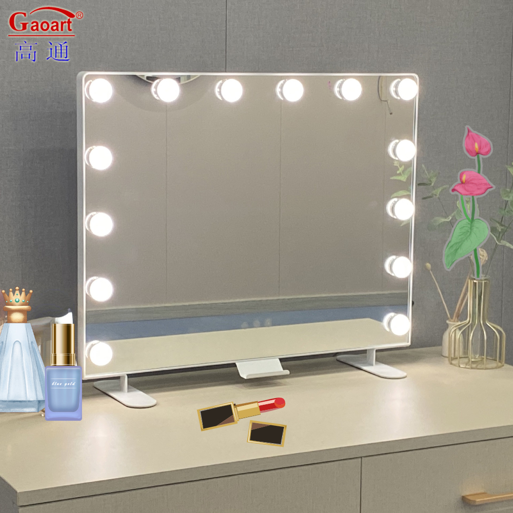 Vanity LED Makeup in Chrome House Decor with Light Bulb Mirror Individual Carton Packing