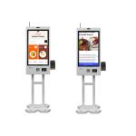 Wall Mounted Self Ordering Kiosk with Capacitive Touch / Ticket Printing
