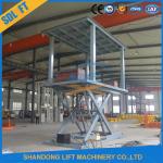 208V / 220V / 380V / 480V Double Platform Scissor Car Lift for Easy Car Lifting