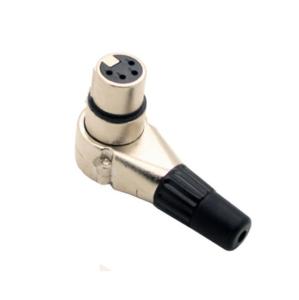 Wholesale Angle 90 Degree XLR 4pin female socket Connector from china suppliers