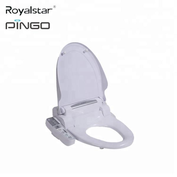Hygienic ABS Resin Soft Close Bathroom Toilet Bidet Thermal Storage Type White
