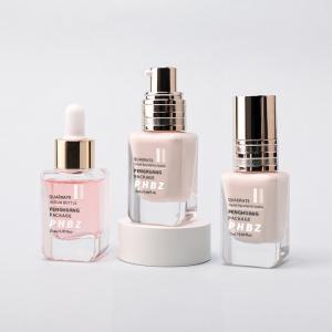 Wholesale Square Stransparent Foundation Glass Bottle 15ml Sample Size Cosmetic Lotion Bottle from china suppliers