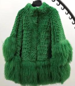 Wholesale Fashion Bright Color Puffer Down Coat Fur Coat OEM For Women from china suppliers