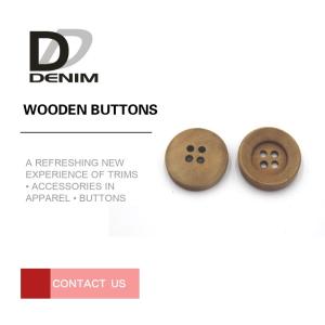 Wholesale Natural Wood Color Coloured Wooden Buttons For Womens Blazer Coat from china suppliers