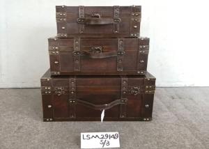 Wholesale Decorative Plywood Leather L46 Storage Chest Trunk from china suppliers