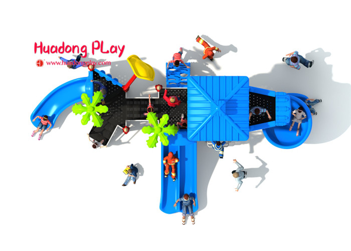 Vivid Color Image Kids Plastic Slide , Shopping Mall Outdoor Play Slide 32m³