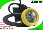 Safety Mining Cap Lights High Low Beam 10000lux With Cable USB Charging