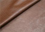 0.6 mm Brown Polyurethane Leather Fabric Twotone Effect Leather For Handbags