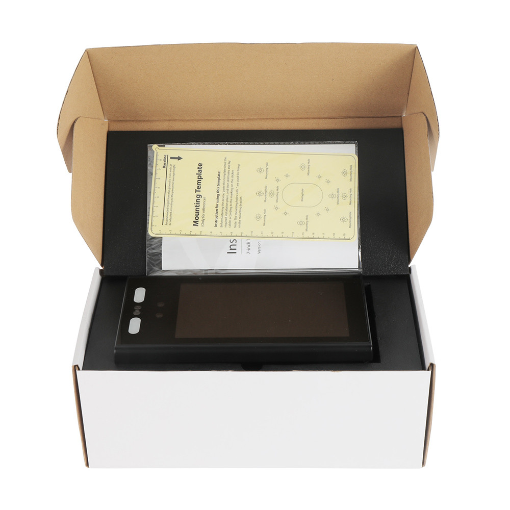 7 Inch IP65 Masked Facial Recognition Time Attendance System RS232