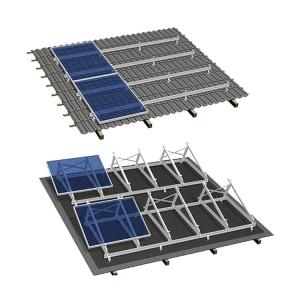 Wholesale 10KW 30KW Home Power Supply Flat Roof Solar Mounting System Aluminum from china suppliers
