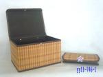 folding bamboo storage basket