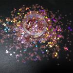 Holiday Holographic Glitter Cross Star Shapes Polyester for School Valentine's