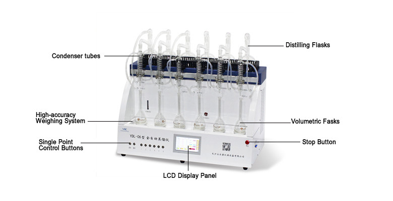 2-10ml/Min Lab Automatic Distillation System Evaporator For Essential Oil