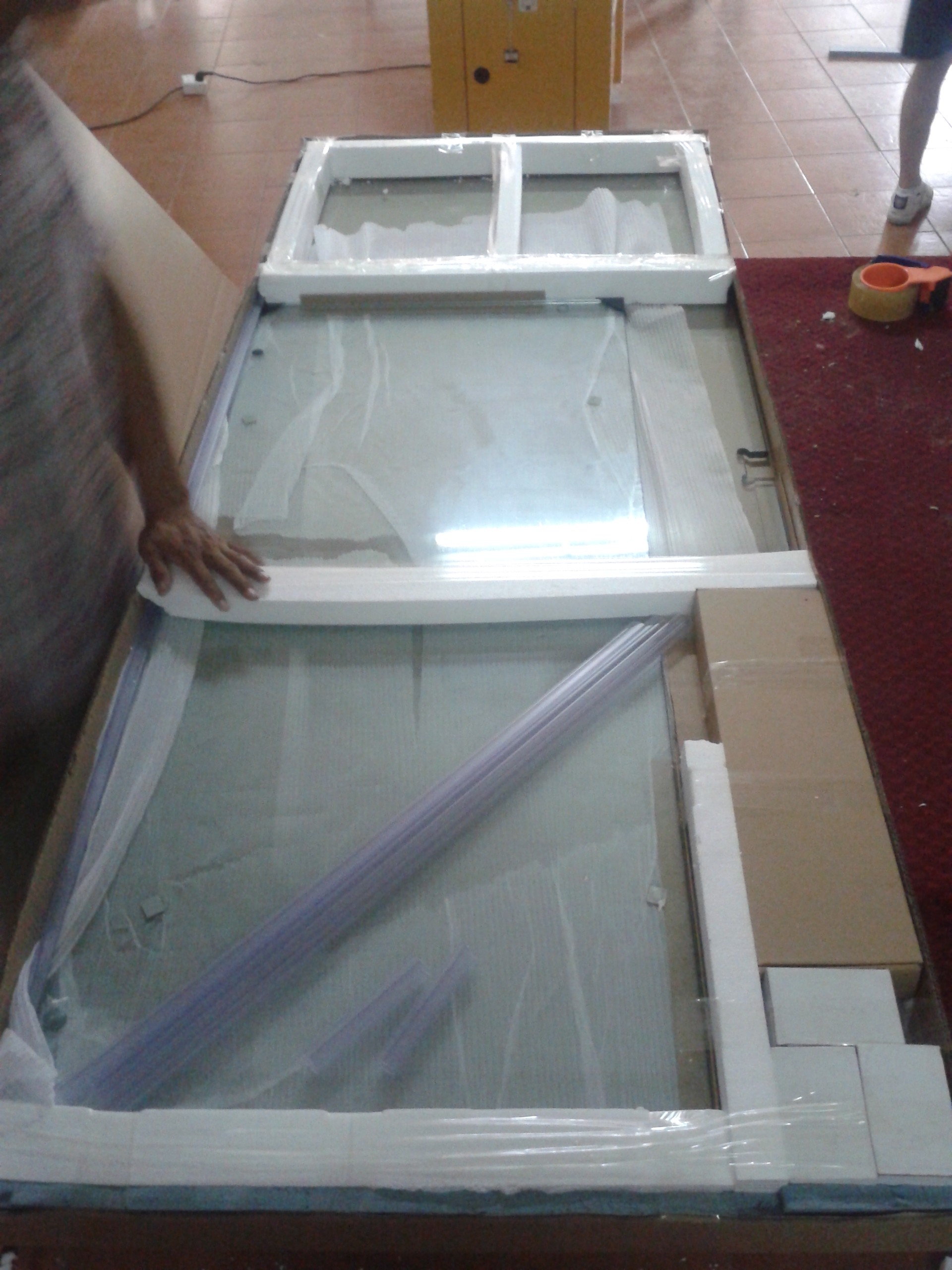 Custom Arch Tempered Glass Bifold Bath Glass Shower Enclosure Ss Door