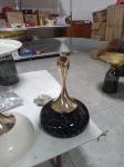 Golden Stainless Steel Hotel Furniture Table With Lovely Round Base Rock Plate