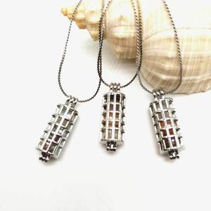Wholesale DIY Fashion Natural Freshwater Pearl Bead Cage Pendant Necklace for Girls and women from china suppliers