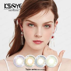 Wholesale KSSEYE Most Natural Colored Grey Blue Contact Lenses For Correction 14mm from china suppliers