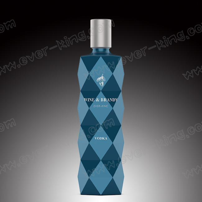 Custom Vodka Glass Bottle Decal Surface Handling With Cork