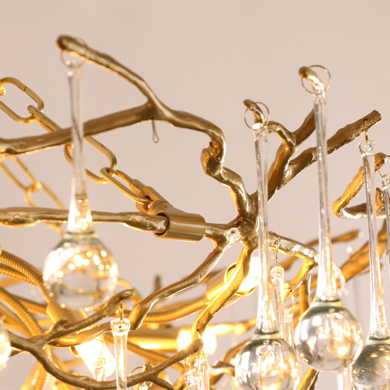 20W Hanging Entryway Chandelier Lights For Bedroom 50000H Lifespan