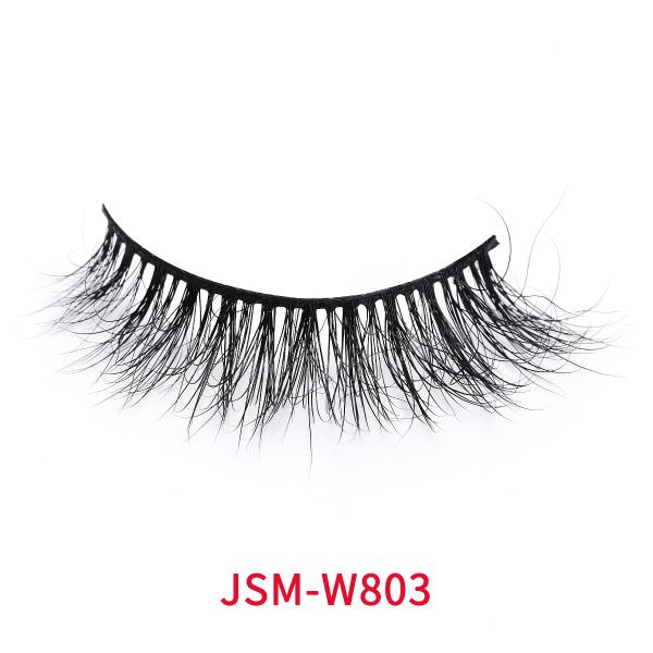 Natural Black 15mm 3d Faux Mink Lashes Soft Handmade