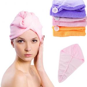 Wholesale New Fashion 60*22cm Microfiber Absorbent Magic Quick Dry Hair Cap Dry Hair Hat Dry Hair from china suppliers