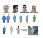 Breathable Eco Friendly Anti-blood 25GSM Disposable Lab Gown