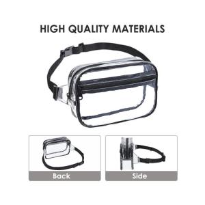 Wholesale Custom New Design Sports Running Outdoor Bum Waist Belt Bag Travel Portable PVC Clear Fanny Pack Waist Bag from china suppliers
